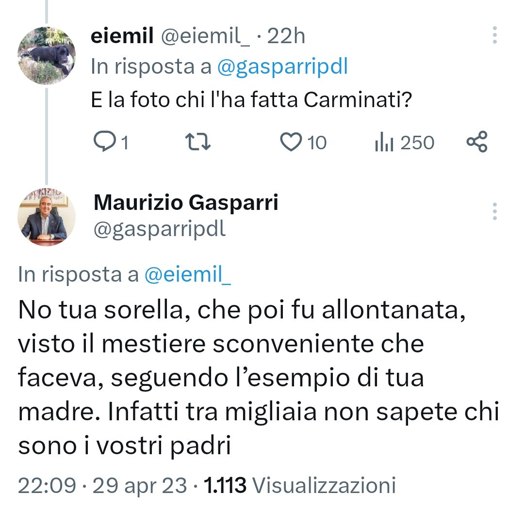 baffi_francesco's tweet photo. Questo coglione è vice-presidente del Senato. https://t.co/qnccDdMeRy