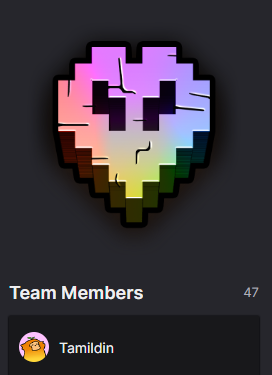 TamildinMC's tweet photo. I COMPLETLY forgot to mention this a few days ago, but we're now a member of the Hardcore Hearts twitch team!

Thank you so much @CraftsCarl for the invitation!
#HardcoreHearts https://t.co/4BfypWKE5J