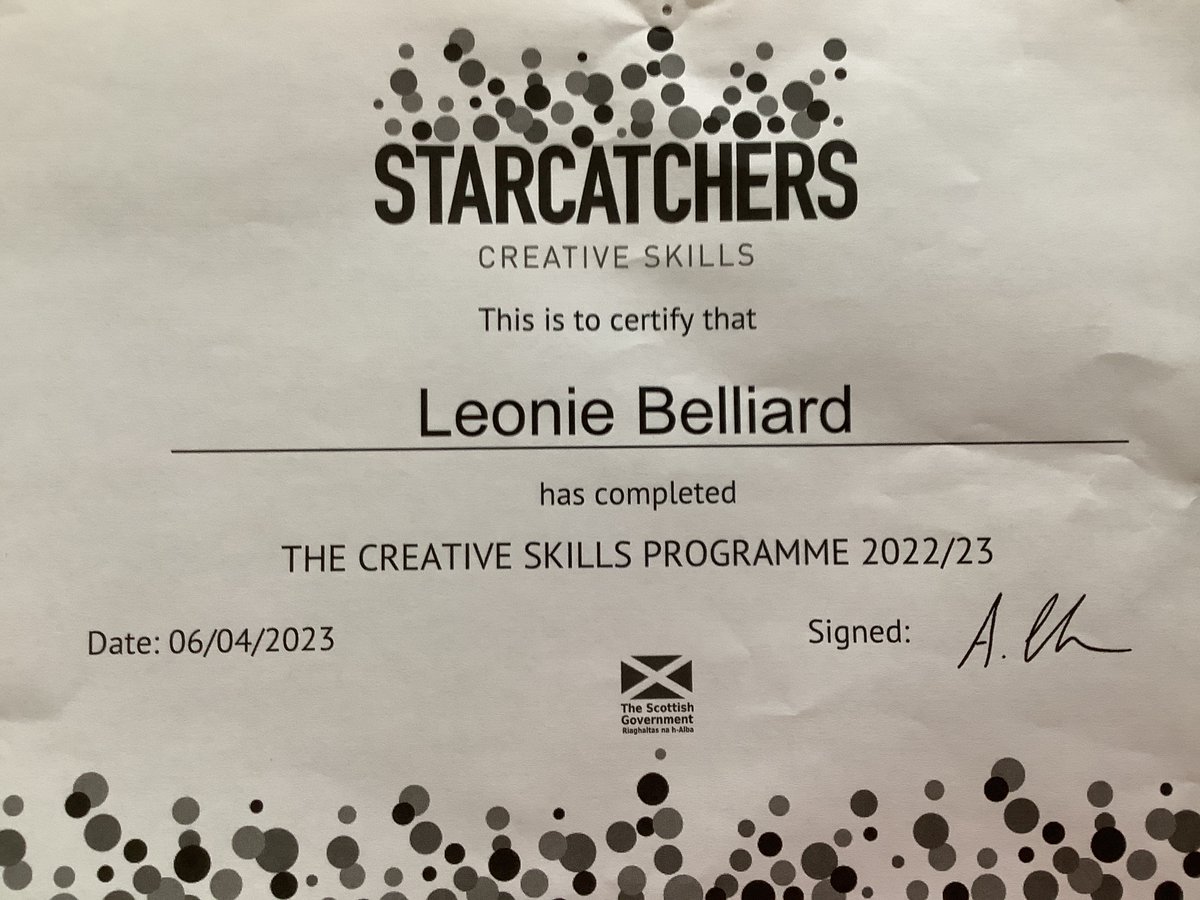 Congratulations to Leonie, we also have a visual artist coming to visit  from  Starcatchers  this  week…  what  will  happen  next?  Let’s  use  our  imagination  and  see…