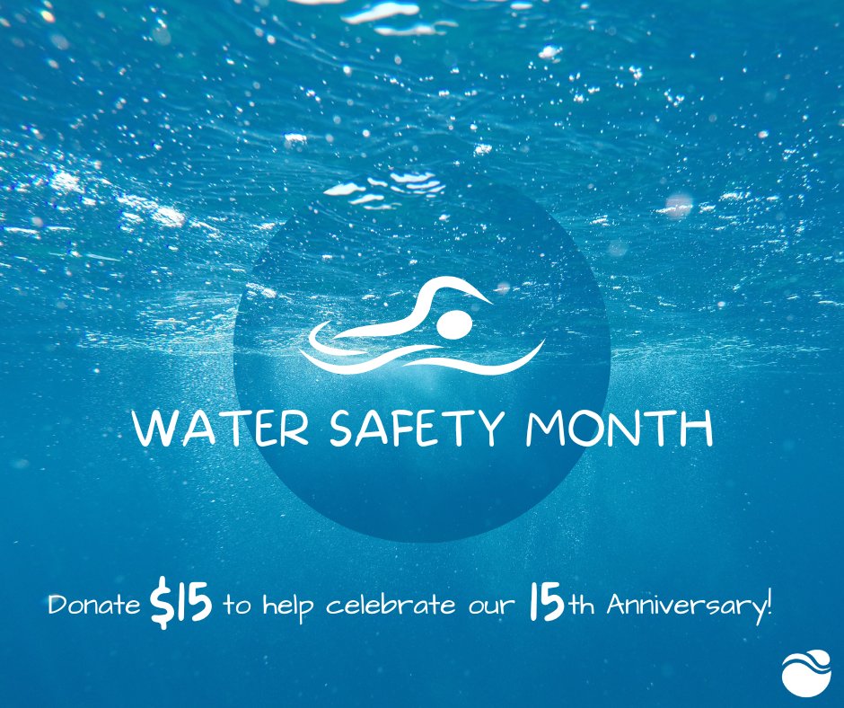 💦May is National Water Safety Month💦 Help us celebrate our 15th Anniversary as a foundation this year by donating $15 towards our life-saving #improgram! Everyone who donates will be entered into a drawing for 15 days of giveaways✨

Donate here: michaelphelpsfoundation.funraise.org