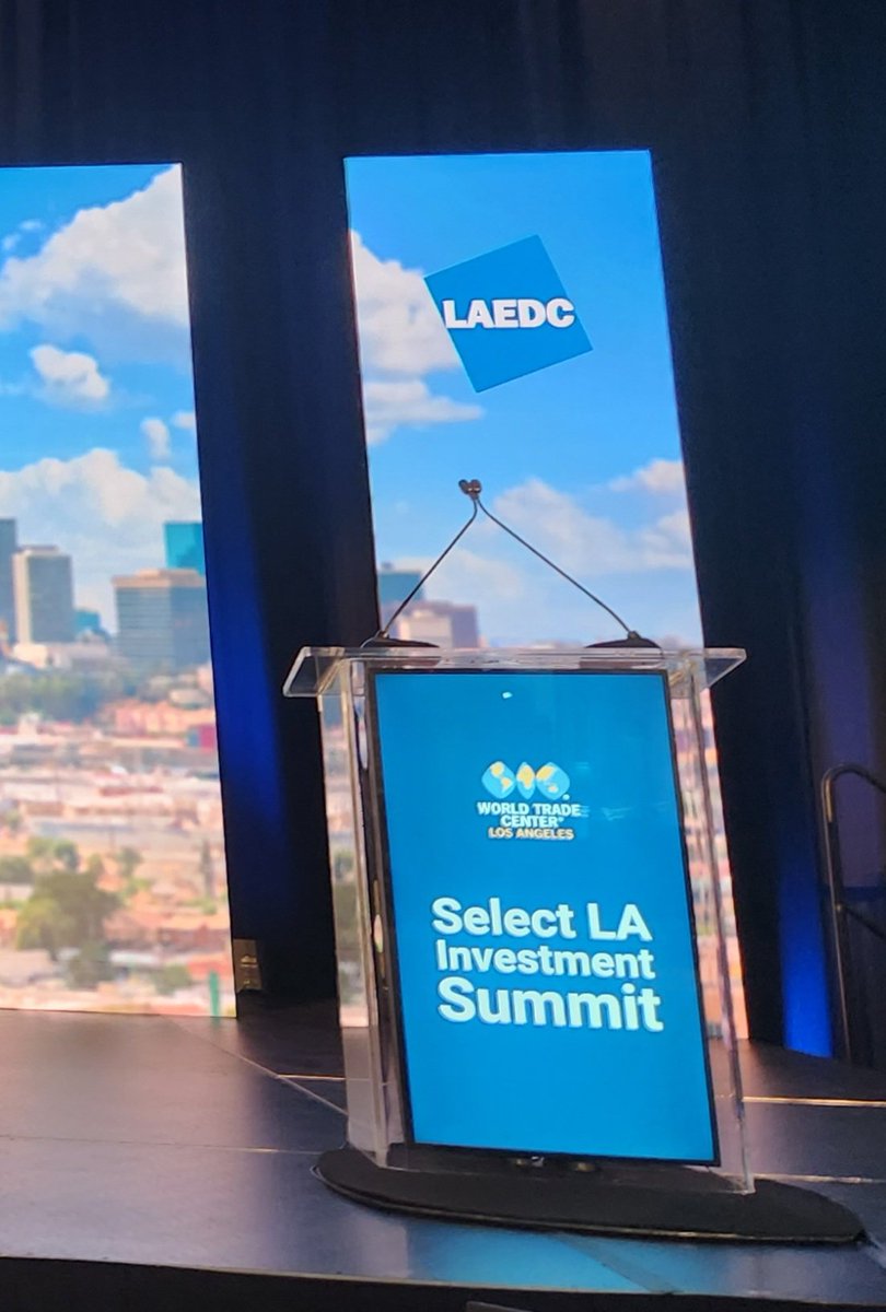 jduhautbedos's tweet photo. Glad to have been invited to #SelectLA Investment Summit in Pasadena. Such a great event organized by @LAEDC to learn about opportunities for 🇫🇷 and🇪🇺 businesses in #LA. #economicdiplomacy https://t.co/p9JWr7NUD7