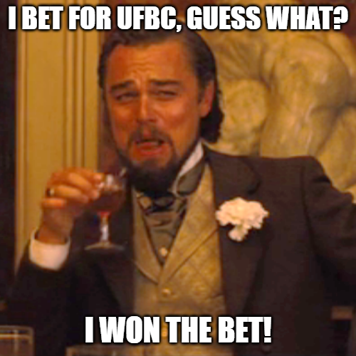 <a href="/UfcBetstoken/">UFCBetsToken</a> "I can choose to do with my property whatever I so desire" So I Bet for <a href="/UfcBetstoken/">UFCBetsToken</a> and guess what ? I won the Bet! #BUSD #BNB  #MemeContest #LeonardoDiCaprio <a href="/LadyApple77/">Apple G❤️❤️❤️</a> <a href="/Rod868_/">Rod</a> @SpicyRose695