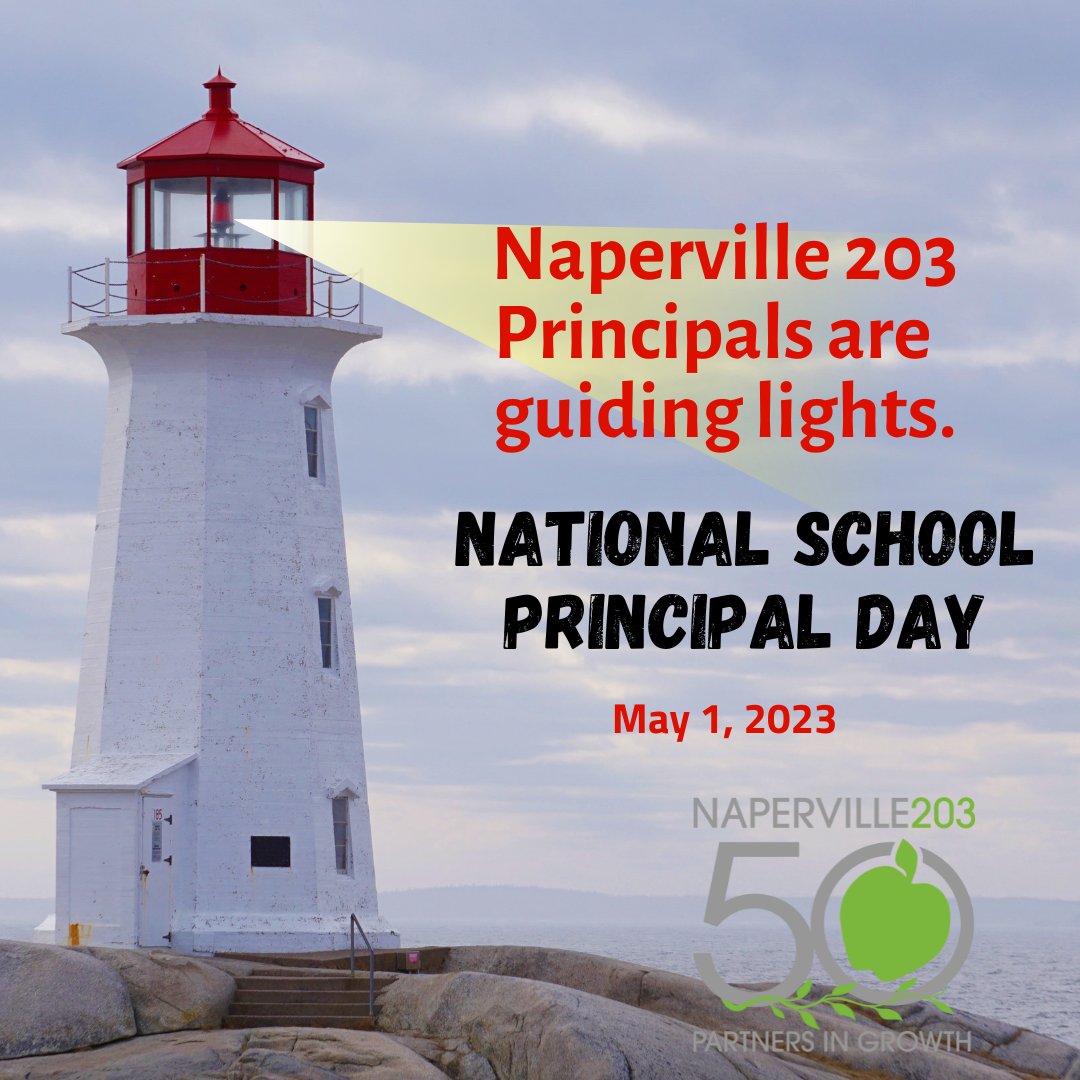 Happy National School Principal's Day! We are very thankful for all Naperville 203 Principals for providing exceptional leadership to our students.