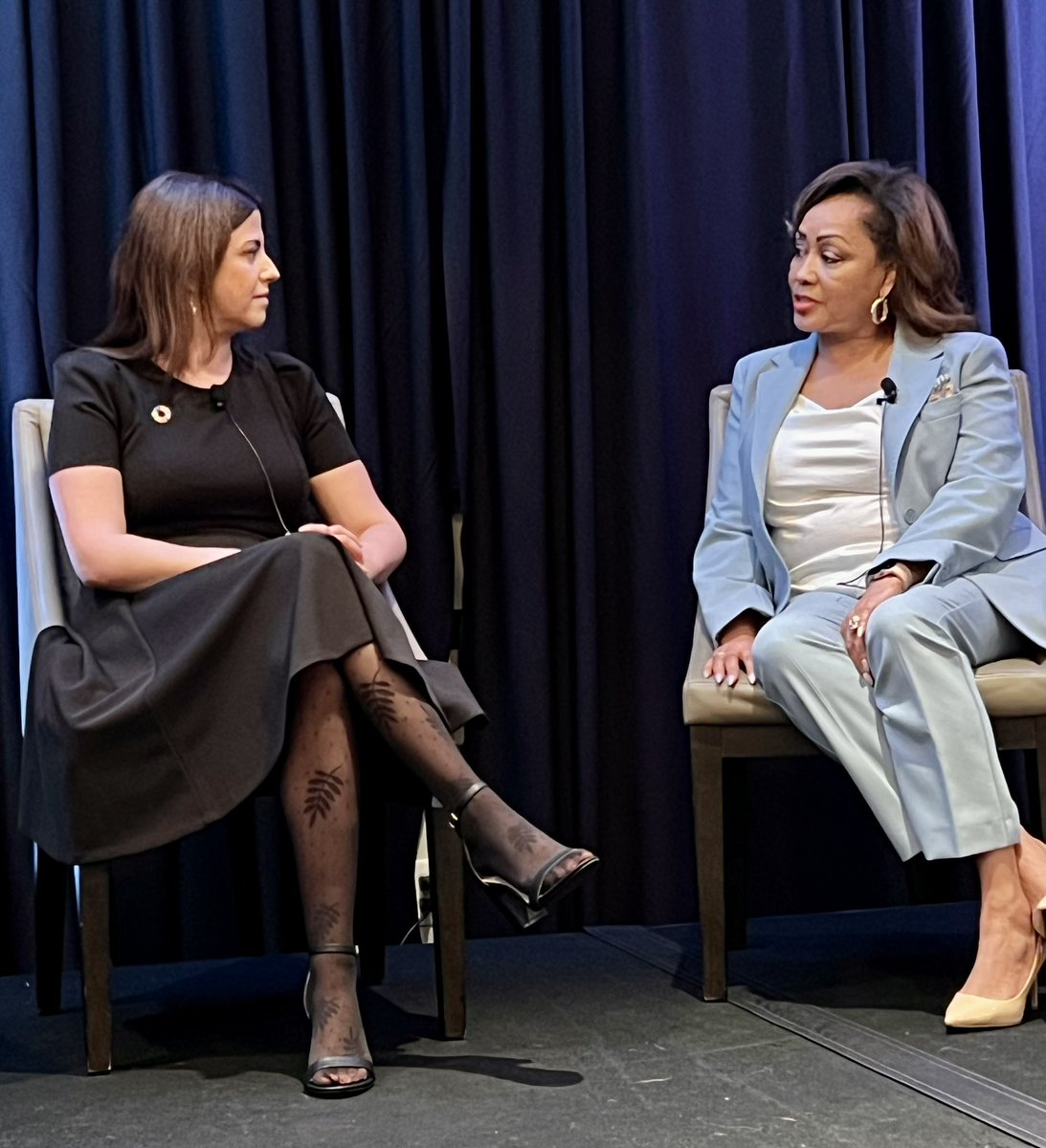 Effie Dennison of @TXCapitalBank talks with <a href="/mary_mazzoni/">Mary Mazzoni</a> this morning ie the need for community equality to achieve #sustainability goals. @3BLMedia <a href="/TriplePundit/">TriplePundit</a>