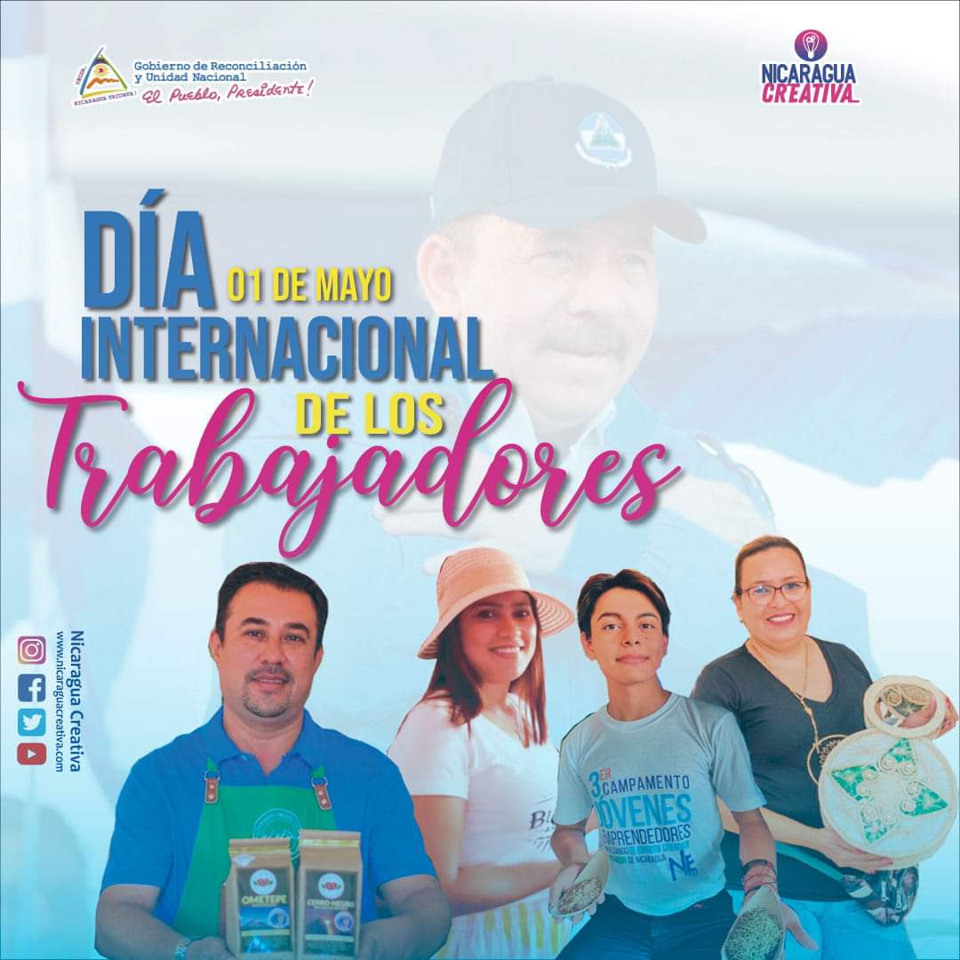 Feliz día del trabajador cr@s! Siempre al Frente con el cmdte Daniel y la Cra Rosario!
#MayoVivaSandino 
#LeonRevolucion
#UveDenisSilva