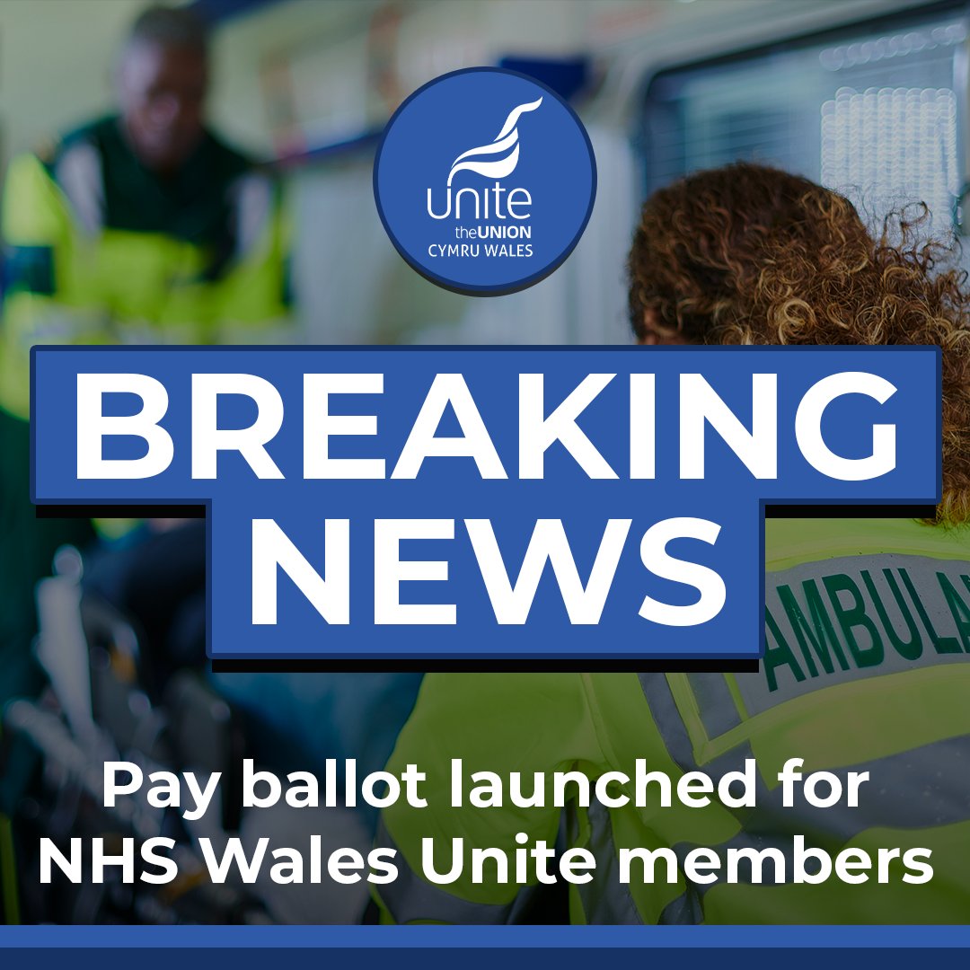 Earlier today we launched a ballot for our NHS Wales <a href="/unitetheunion/">Unite the union: join a union</a> members to have their say on the latest pay offer from the Welsh Government.

If you work for the NHS in Wales, please make sure your voice is heard and vote.

Ballot closes Monday 22nd May.

#NHSPay