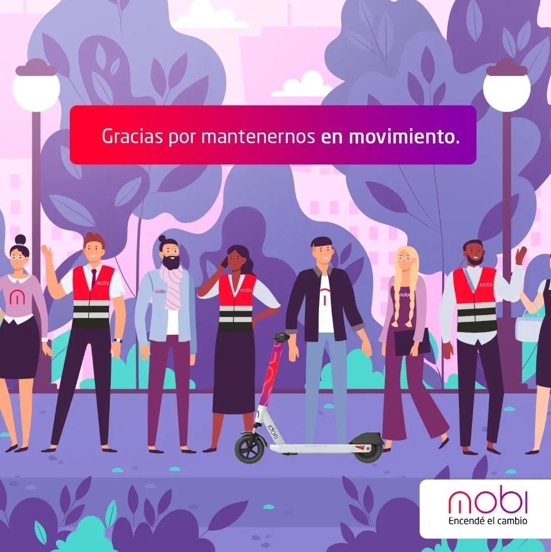 ¡Feliz día del trabajador!🎉 En especial a aquellos que nos ayudan a encender el cambio y marcar la diferencia para construir un mundo mejor 🛴🚲🌎💜

#DíaDelTrabajo #EncendeElCambio #mobilatam #Mobility
