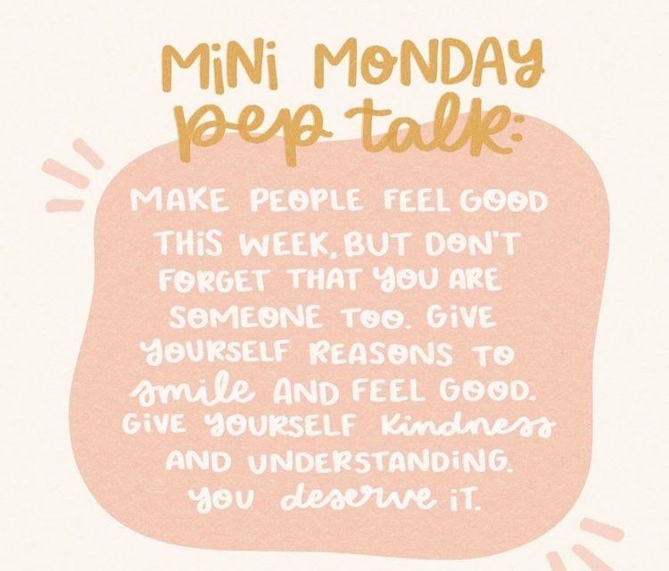Go out and make this Monday a great one!  #Mentalhealthmatters