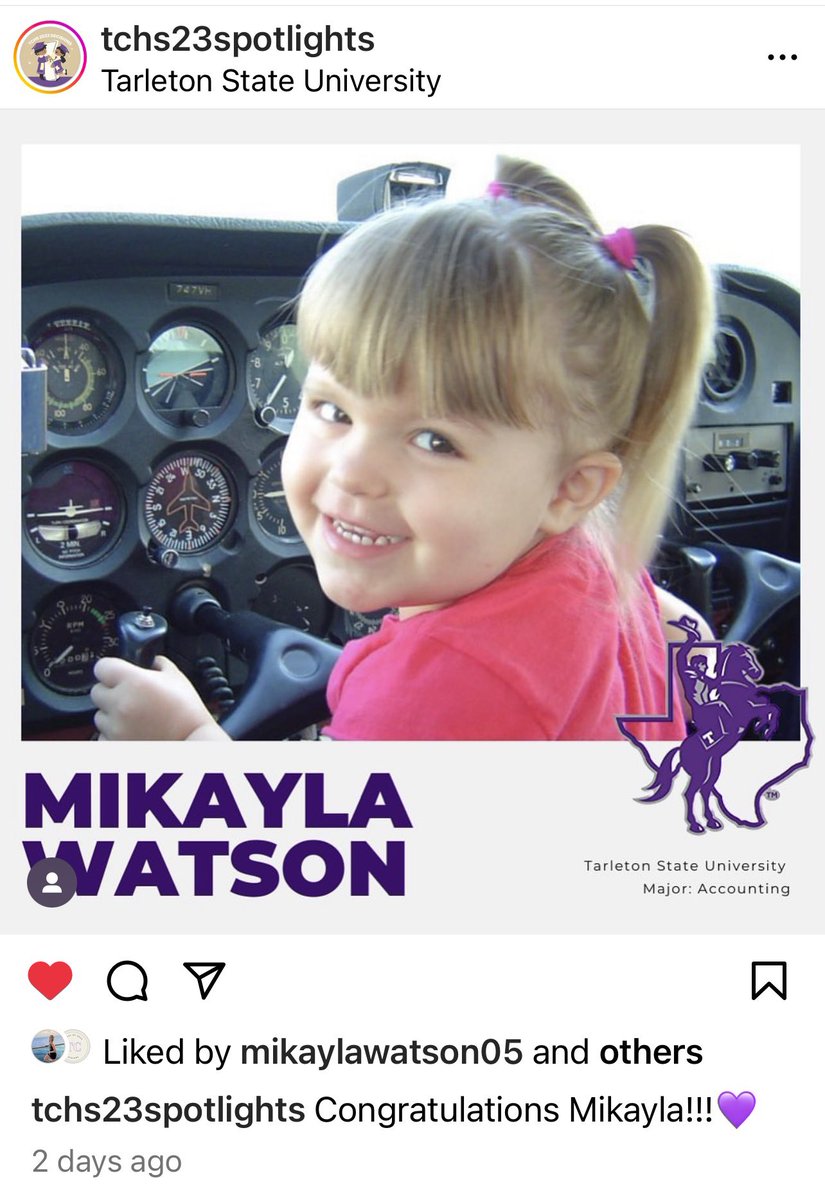 JessLZWatson's tweet image. #DecisionDay #TarletonBound #TarletonState #ClassOf2027 @MikaylaWatson05