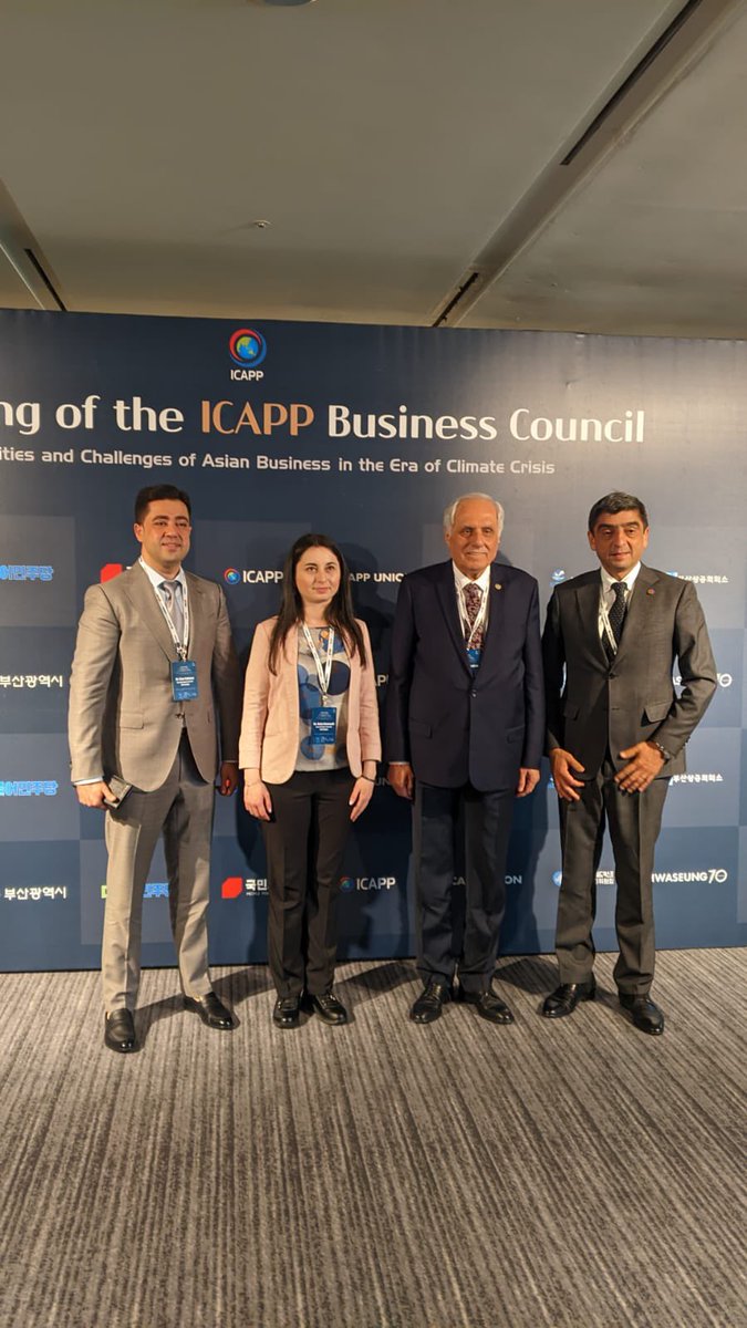 afifd's tweet photo. We are in Busan, Korea for the Standing Committee Meeting of the International Conference of Asian Political Parties and the 1st Meeting of the ICAPP Business Council (IBC).
@AKPartyForeign
@YAP_1992
@theicapp
@efkanala 
@Mushahid
@ERahimoff
@HulyaMammadli https://t.co/DCVmET52By