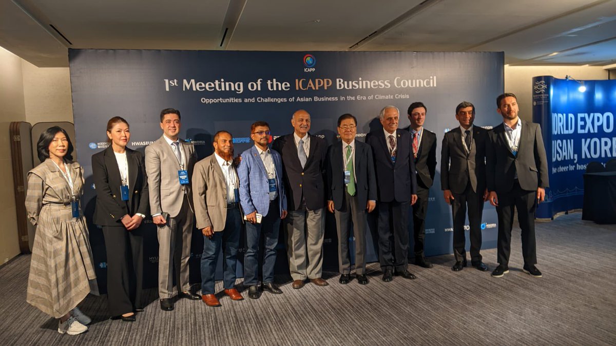afifd's tweet photo. We are in Busan, Korea for the Standing Committee Meeting of the International Conference of Asian Political Parties and the 1st Meeting of the ICAPP Business Council (IBC).
@AKPartyForeign
@YAP_1992
@theicapp
@efkanala 
@Mushahid
@ERahimoff
@HulyaMammadli https://t.co/DCVmET52By