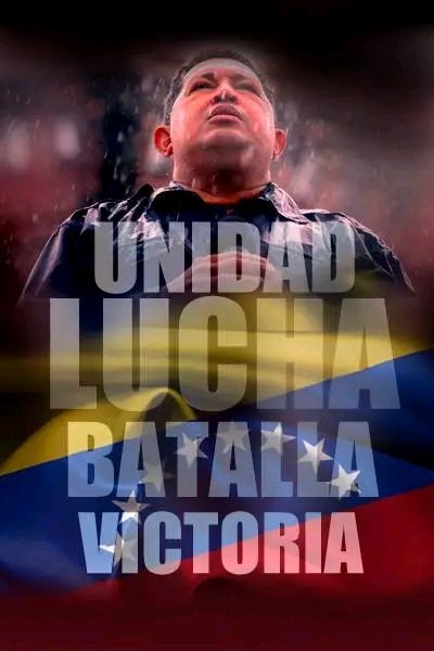 💂Somos Leales a nuestro Cmdte Supremo y Eterno Hugo Chávez Frías, seguimos su legado.

¡Chávez Corazón del Pueblo!

#PuebloAlegreYUnido
#TrabajoYPatria
#PuebloYFANBUnidadyVictoria