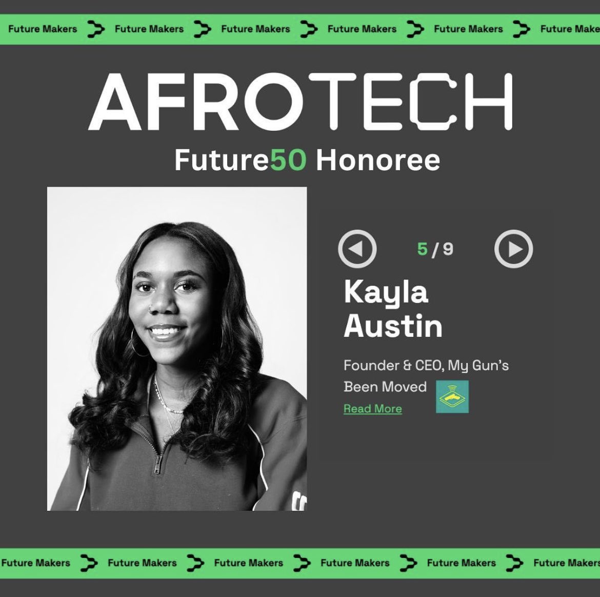 BLACKGIRLSROCK's tweet photo. For BGR! alumnae Kayla Austin (@thekayrox), gun control in this country starts at home. She is an @AfroTech Future50 honoree recognized for her mission to revolutionize gun safety with her program @mygunsbeenmoved.
#MentorMondays
#BLACKGIRLSLEAD #BLACKGIRLSROCK https://t.co/tQQqvGmBtb