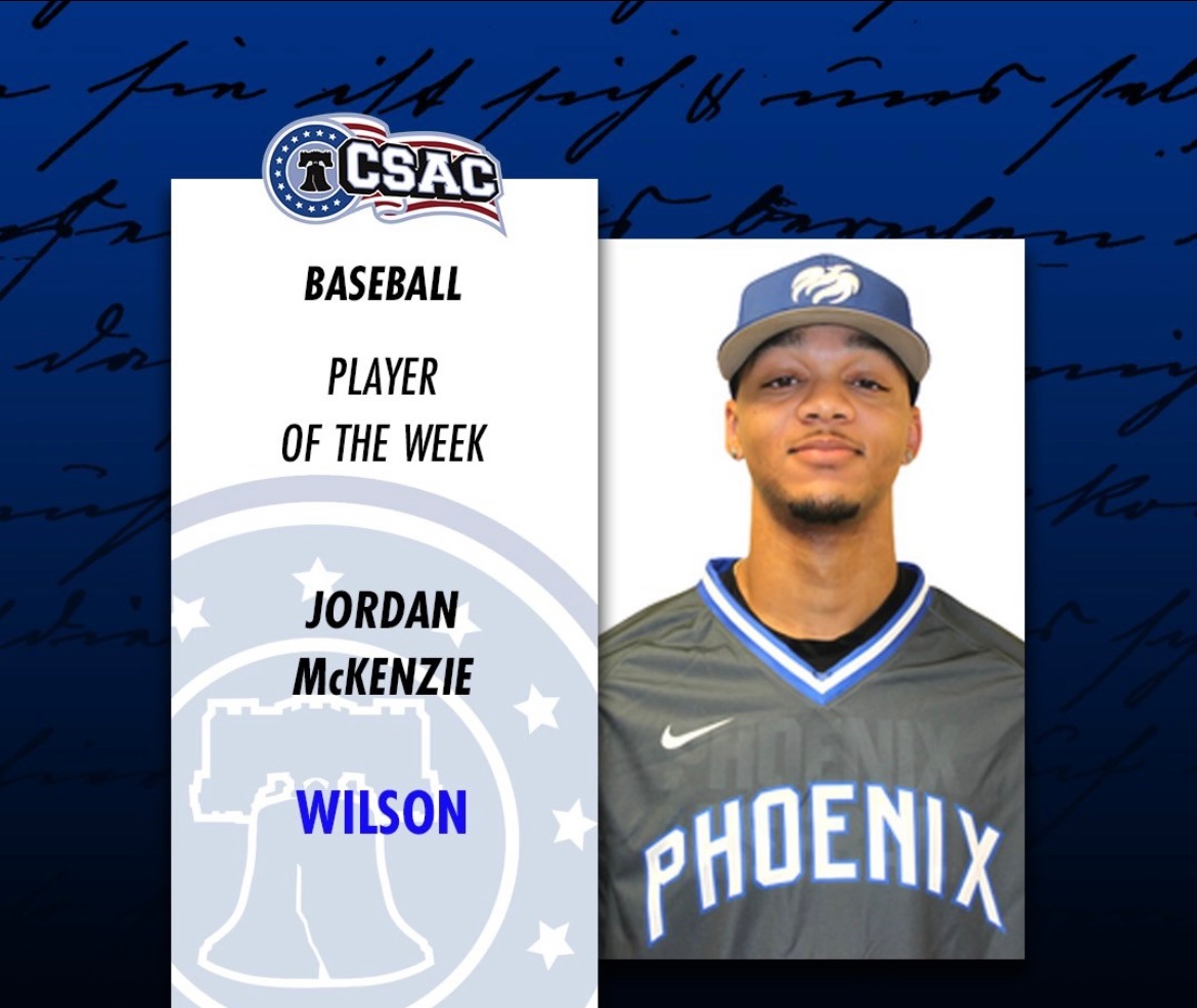 WCphoenixbball's tweet photo. Congrats to Jr OF Jordan Mckenzie on being named the CSAC Conference Player of the Week #RollNix https://t.co/v1m3clcKYc