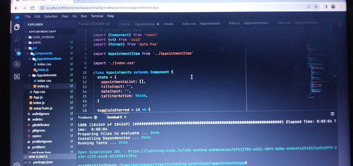 DevallaTejaswi's tweet photo. #NxtWave #nxtwave #ccbp #ccbpian #reactjs #reactjsdeveloper It's been a while since I posted something here...😊 coding was really fun #coding https://t.co/B2I7JopAyM