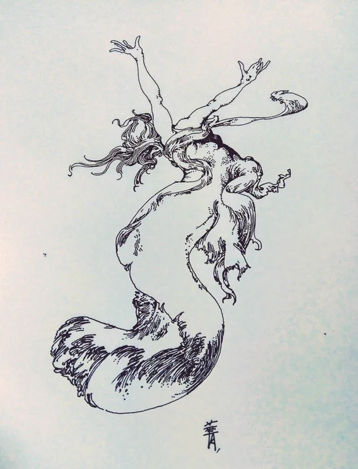 [ ベラの人魚 ] #アナログ絵  #イラスト