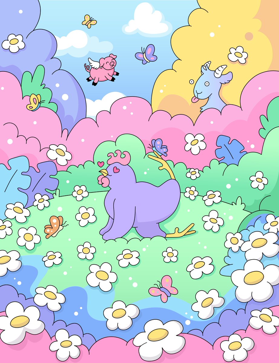 GM 🦋🌸🐔🐷🐐☀️

Chickens will do yoga when pigs fly☁️