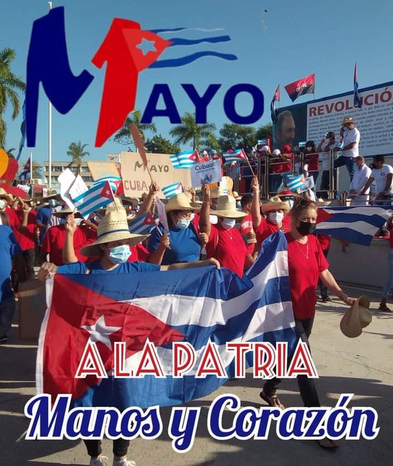 elsa_ena's tweet photo. #VivaEl1DeMayo. Nos vemos el 5 para seguir celebrando las conquistas alcanzadas por el pueblo trabajador y dando nuestro respaldo a la #Revolución y a la dirección del país #YoSigoAMiPresidente #VamosPorMás https://t.co/U84orqzevr
