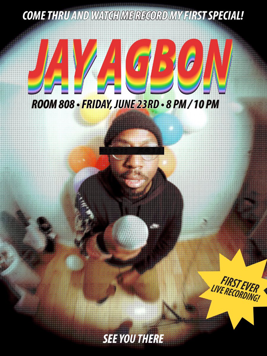 jayagbonwashere's tweet photo. Hey! I’ll be recording my first special this year on Friday, June 23rd at Room 808 in Washington DC! Come thru if you’re in the area! 

https://t.co/YY6JJdURG2 https://t.co/jSRSFwInn5