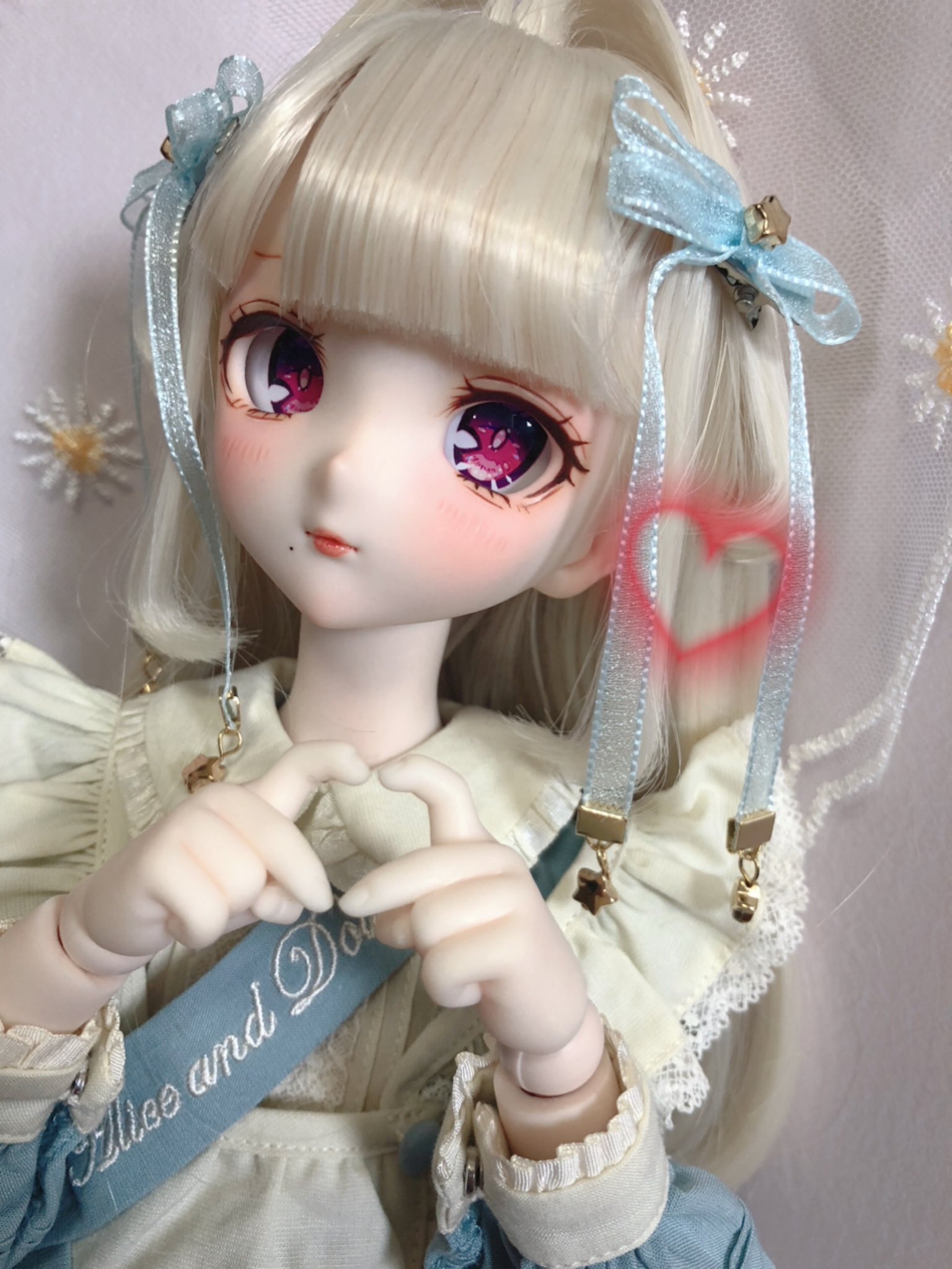 クーポン利用&送料無料 カスタムヘッド 1/4 ドール 球体関節人形