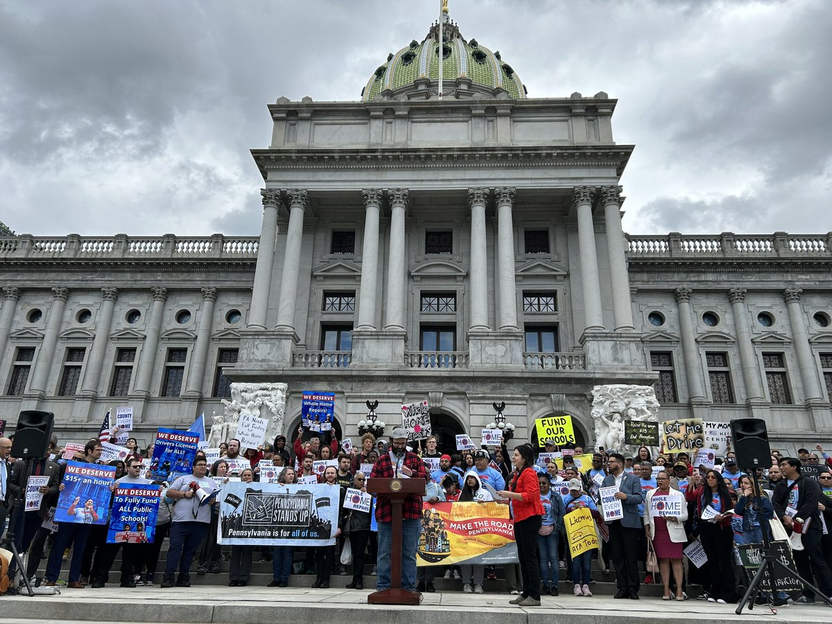“We are brought here together from counties all over Pennsylvania united for a future that we all deserve!“
- Pele IrgangLaden, <a href="/PAStandsUp/">PA Stands Up</a>