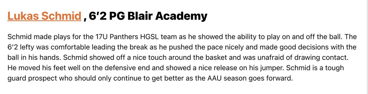 Proud of one of our members <a href="/Lukas_Schmid13/">Lukas Schmid</a> for having a great weekend! #stockrising #recruiting <a href="/coachthorpe/">david b. thorpe</a>