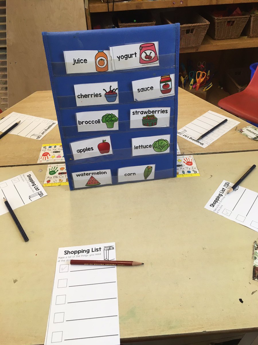 Students have really taken to having a shop in our classroom! Today some shopping lists will be created and then utilized at our store 😊 <a href="/JohnDearnessTV/">John Dearness Public School</a>
