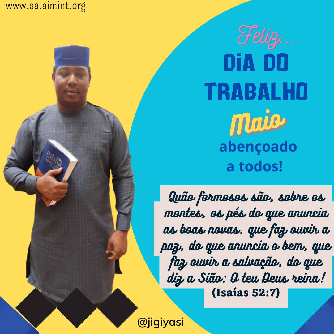 projetsemence's tweet image. “Quão formosos são os pés dos que anunciam boas novas” 
#Desejamos a todos um feliz dia de trabalho e um mês de Maio abençoado 🤩
Aqui o novo link de doação a travers nossa Agência Missionária AIM South America - MIAF : doeafrica.org/doeagora/famil… 
sa.aimint.org

🙏🇧🇫🌍🇲🇱🙏
