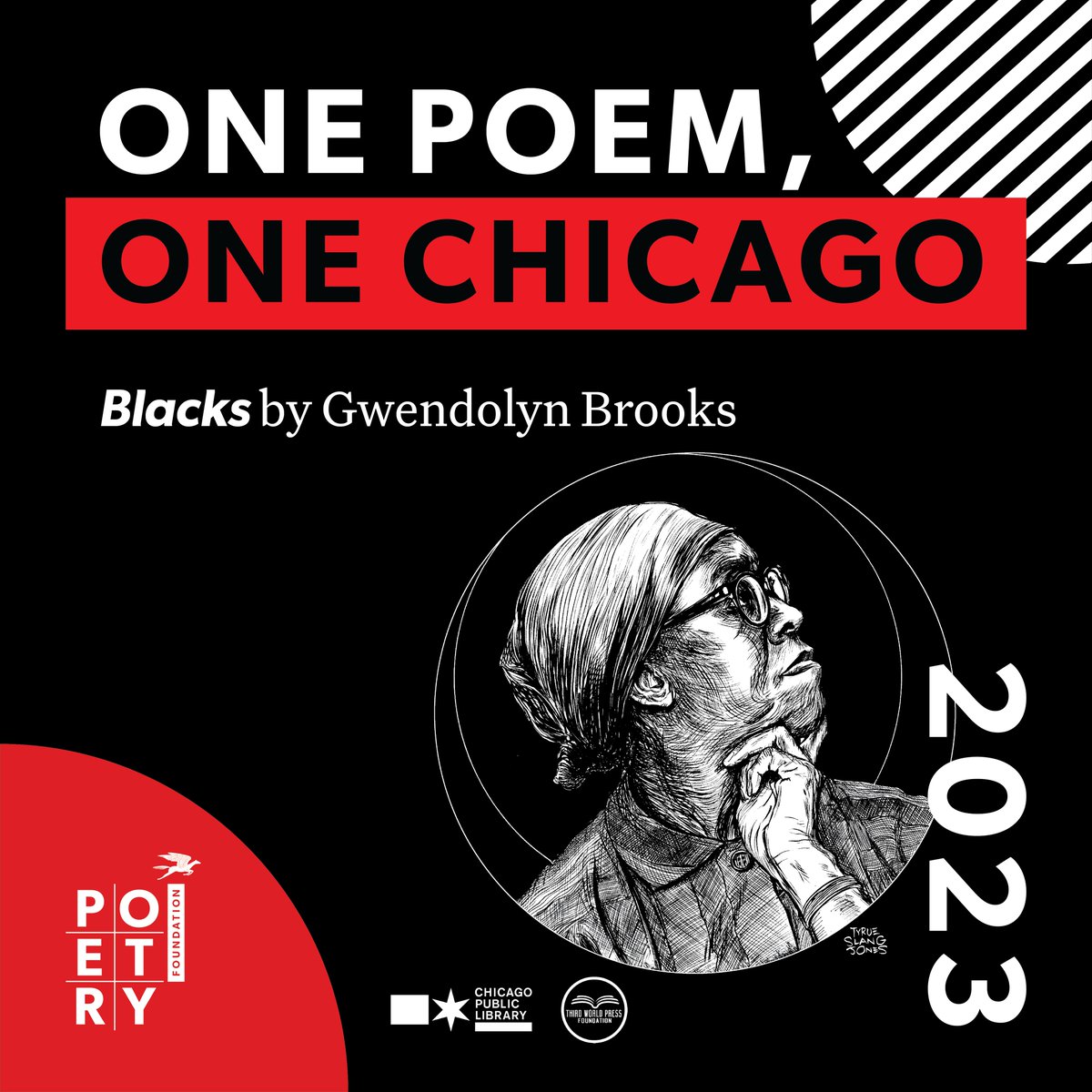 PoetryFound's tweet image. Chicago, join us in celebrating our city of poetry with One Poem, One Chicago! Together we'll read and discuss BLACKS by Chicago's own Gwendolyn Brooks. #OnePoemChi 

bit.ly/3Hv7Ugl