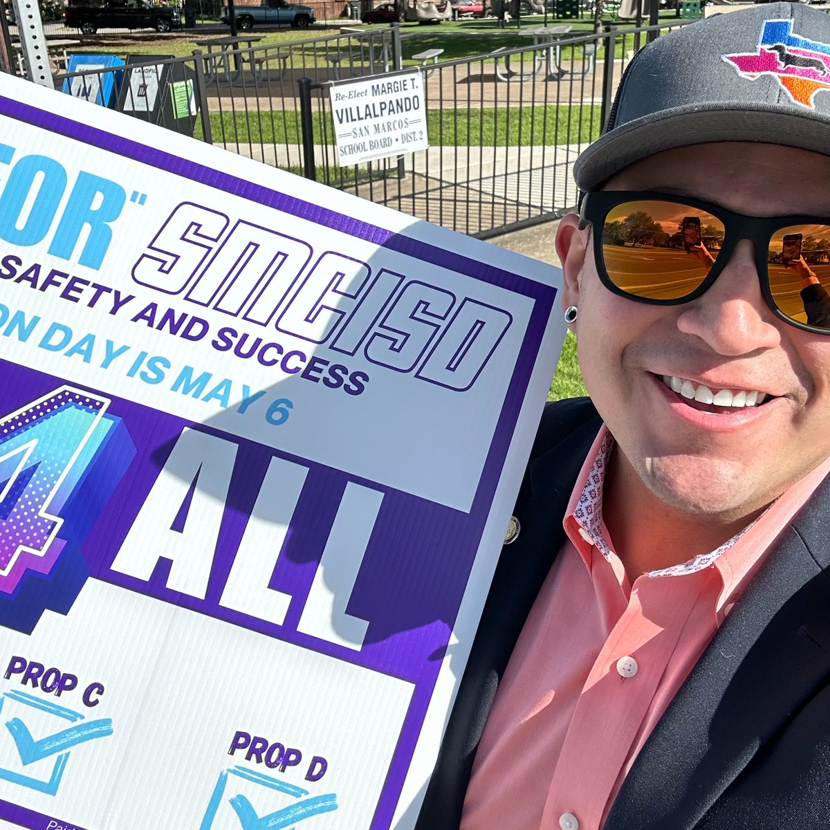 If the past several years have taught us anything it is that our <a href="/SanMarcosCISD/">San Marcos CISD</a> schools play a vital role in our community. 

That is why earlier today I voted YES 4 ALL school propositions and I encourage my family and friends to do the same!
