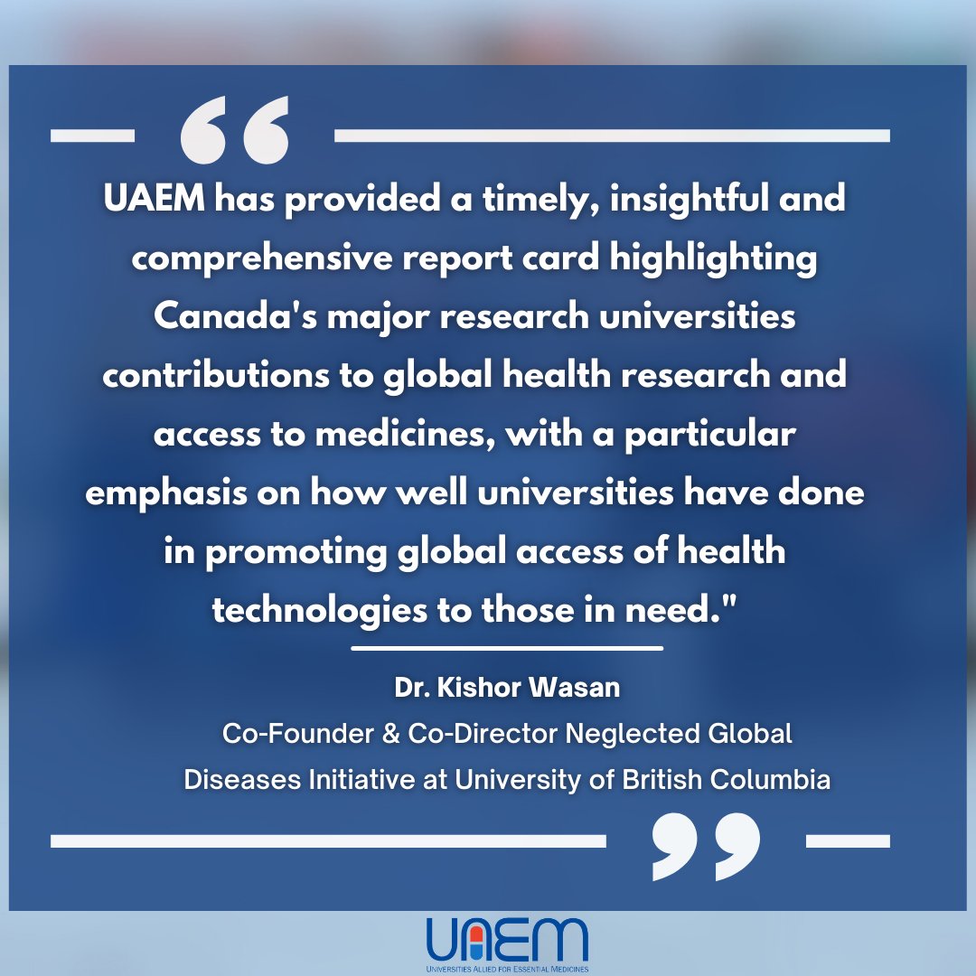 uaem's tweet photo. Canada's top research universities have been measured and ranked by their contributions to global health. 

Our report is live now: https://t.co/EY42nPnC2S 

See what Dr. Kishor Wasan, of @ngdiubc had to say about it: https://t.co/qBvBNuiW1D