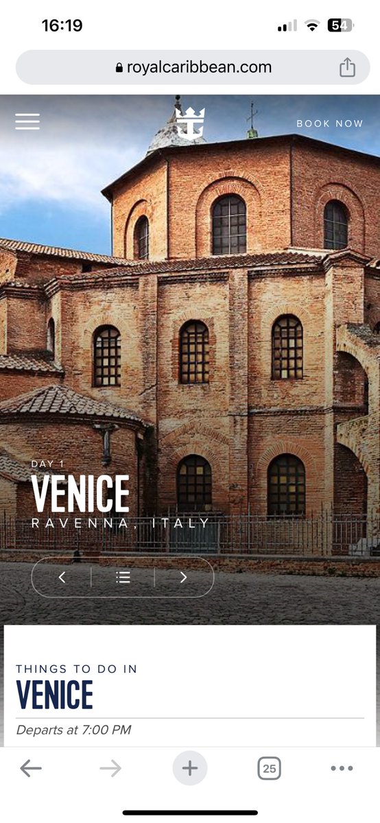 Kisago28's tweet photo. @RoyalCaribbean what kind of false advertising is this?? Booked this cruise and thought we were departing from Venice. Ravenna is 2.5-3hrs commute away. Clearly not Venice is it?? Should be ashamed of yourselves. Call it Ravenna or at a stretch Bologna which is still 1hr away! https://t.co/HqMcevgeZw