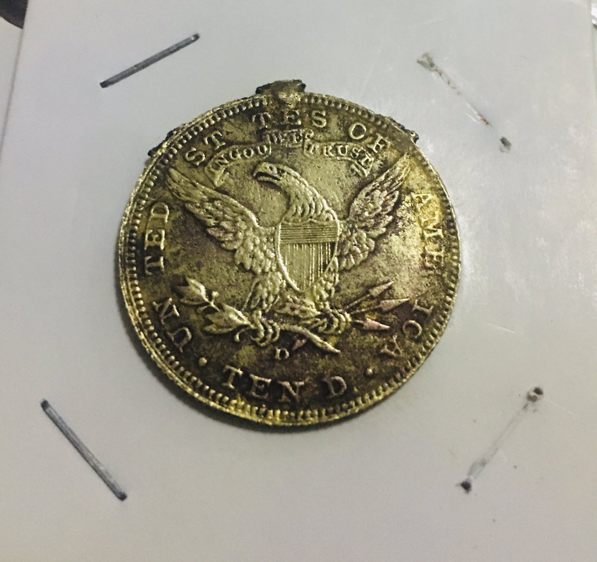US -1898 ($10)(error coin )For sale