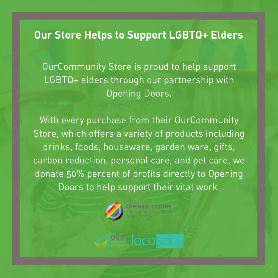 OurCommunityS's tweet image. Opening Doors connects LGBTQ+ people aged 50 and over with activities, events, support, and information.

Support their mission by shopping at "ourcommunity.store/store/OpeningD…"  

#OpeningDoors #LGBTQ+ #OurCommunityStore @OpeningDoorsUK