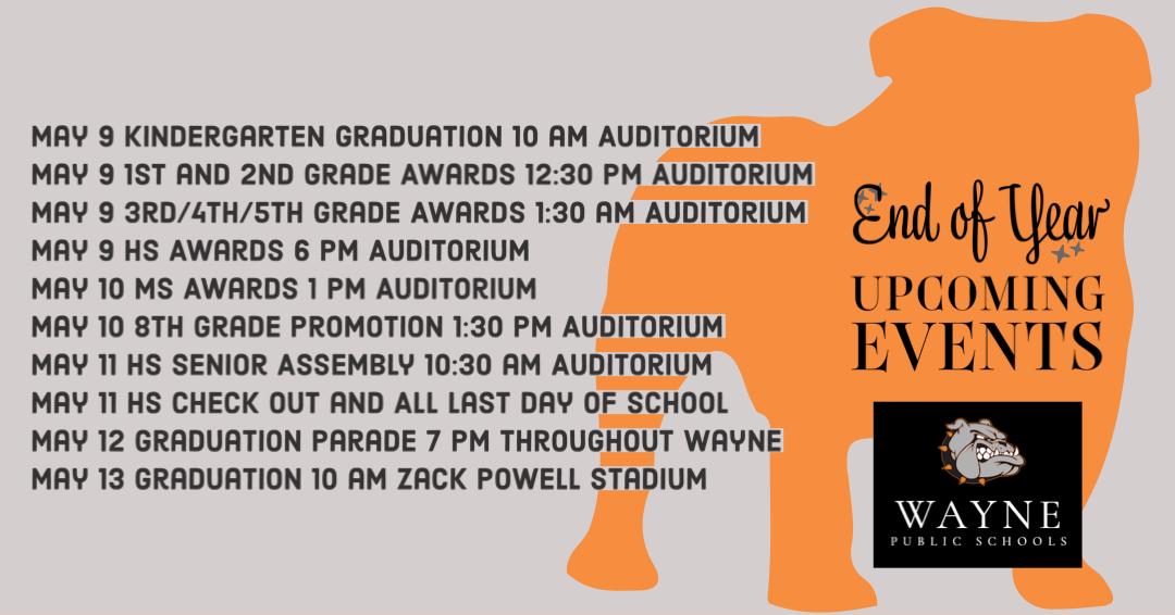 Wayne Public Schools End of Year!  

#godogs