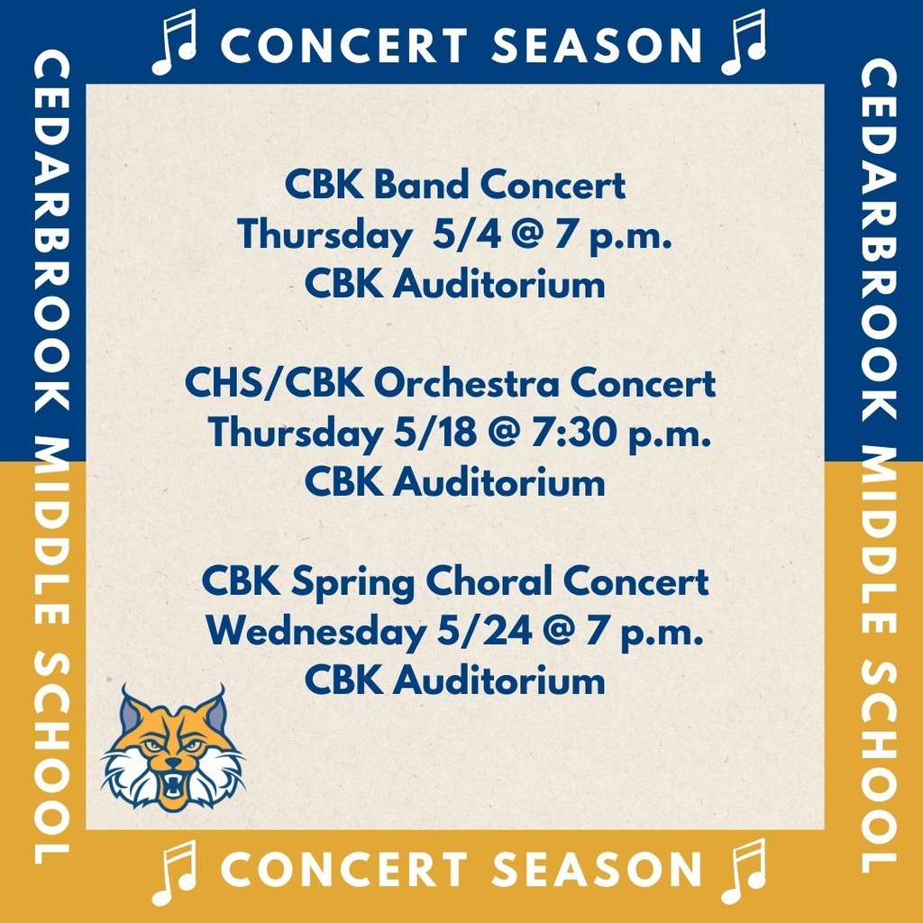 It's concert season! Don't miss CBK's upcoming end-of-the-year musical performances. instagr.am/p/CrtG9wXvOdd/