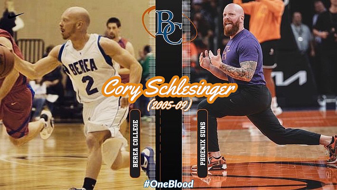 Berea College Men's Basketball (@bereacollegembb) on Twitter photo We would like to recognize <a href="/BereaCollegeMBB/">Berea College Men's Basketball</a> Alum & current Phoenix Suns strength Coach Cory Schlesinger (<a href="/schlesstrength/">Cory Schlesinger</a>). Cory was our PG (2005-09) and credits a his success to the internship program at Berea College to jumpstart his career path to the NBA #MountaineerMonday We would like to recognize <a href="/BereaCollegeMBB/">Berea College Men's Basketball</a> Alum & current Phoenix Suns strength Coach Cory Schlesinger (<a href="/schlesstrength/">Cory Schlesinger</a>). Cory was our PG (2005-09) and credits a his success to the internship program at Berea College to jumpstart his career path to the NBA #MountaineerMonday