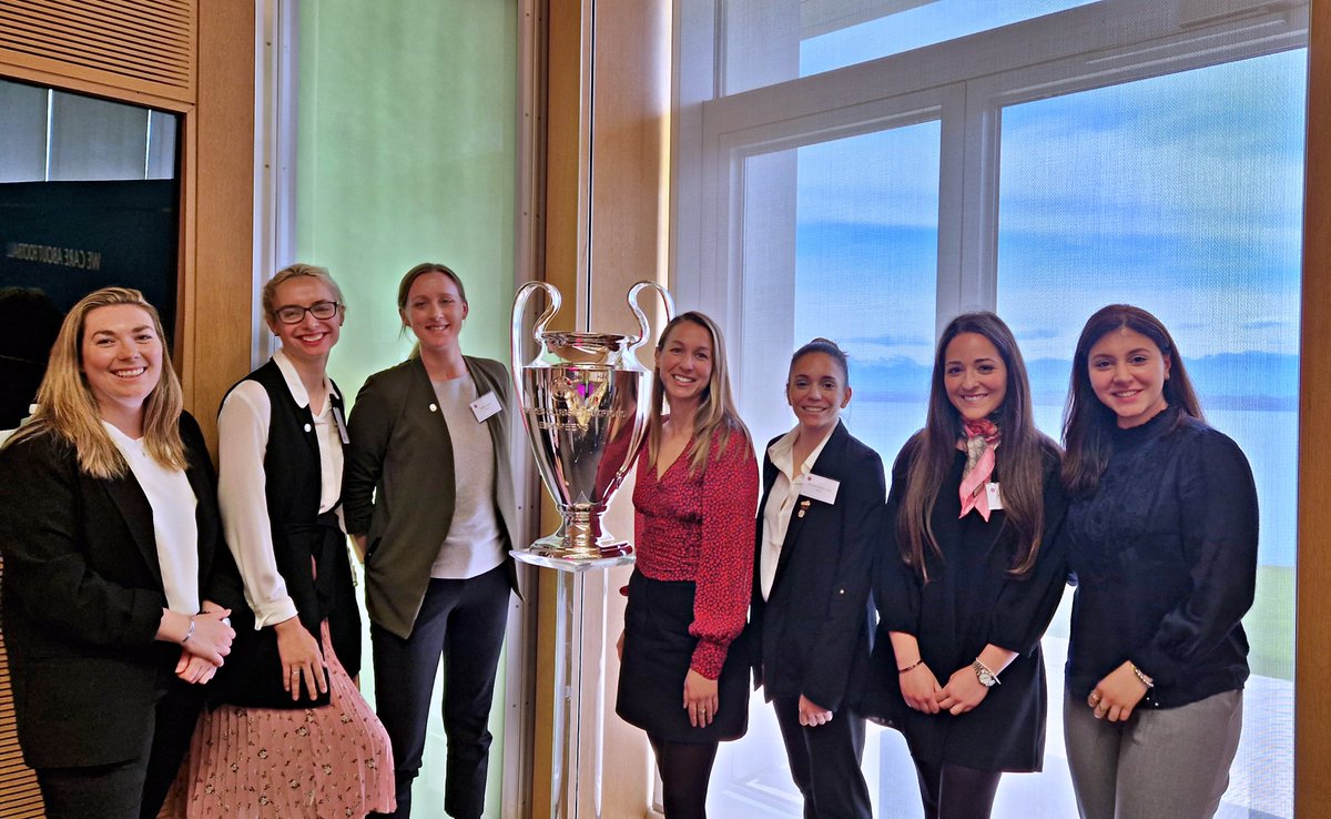 The #AISTS MAS 2023 participants recently had the privilege of visiting the <a href="/UEFA/">UEFA</a> headquarters in Nyon,🇨🇭. During the visit, the participants were able to attend presentations covering a range of topics, including UEFA's Academy Programme, Women's Football, and others.