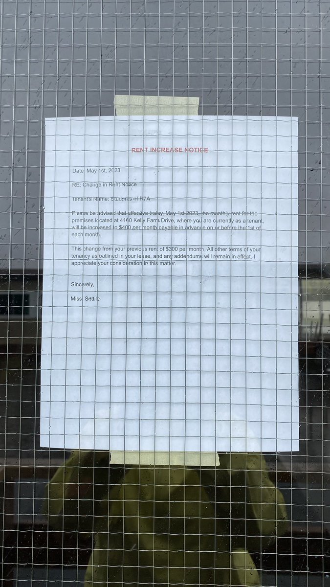 MissS_Classroom's tweet photo. Happy May 1st... Or not so happy to the grade 7 students whose rent just got increased by $100 https://t.co/lzxSAjnz7N