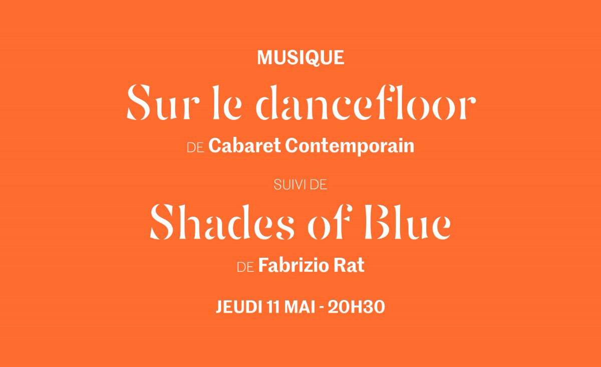~ CONCERT 🎶 ~

La Fête de la Cité en avant-première !

👉 Cabaret Contemporain fait sa fête ! Suivi de Shades of Blue de Fabrizio Rat

📆 Le Jeudi 11 mai
⏰ À 20h30

© Aurore Fouchez