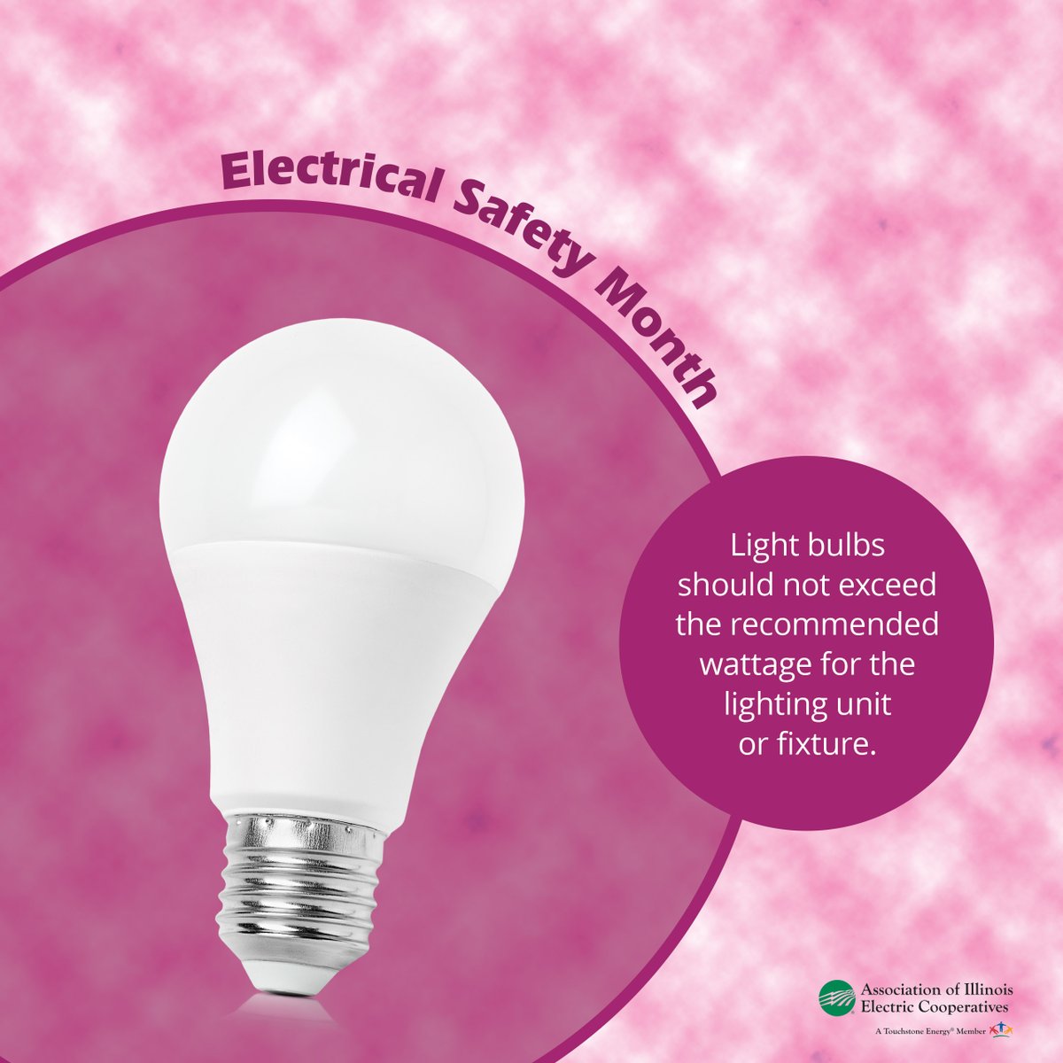 Here’s a bright idea for home safety: make sure all light bulbs are properly rated for the unit or fixture. 📷📷 #ElectricalSafetyMonth