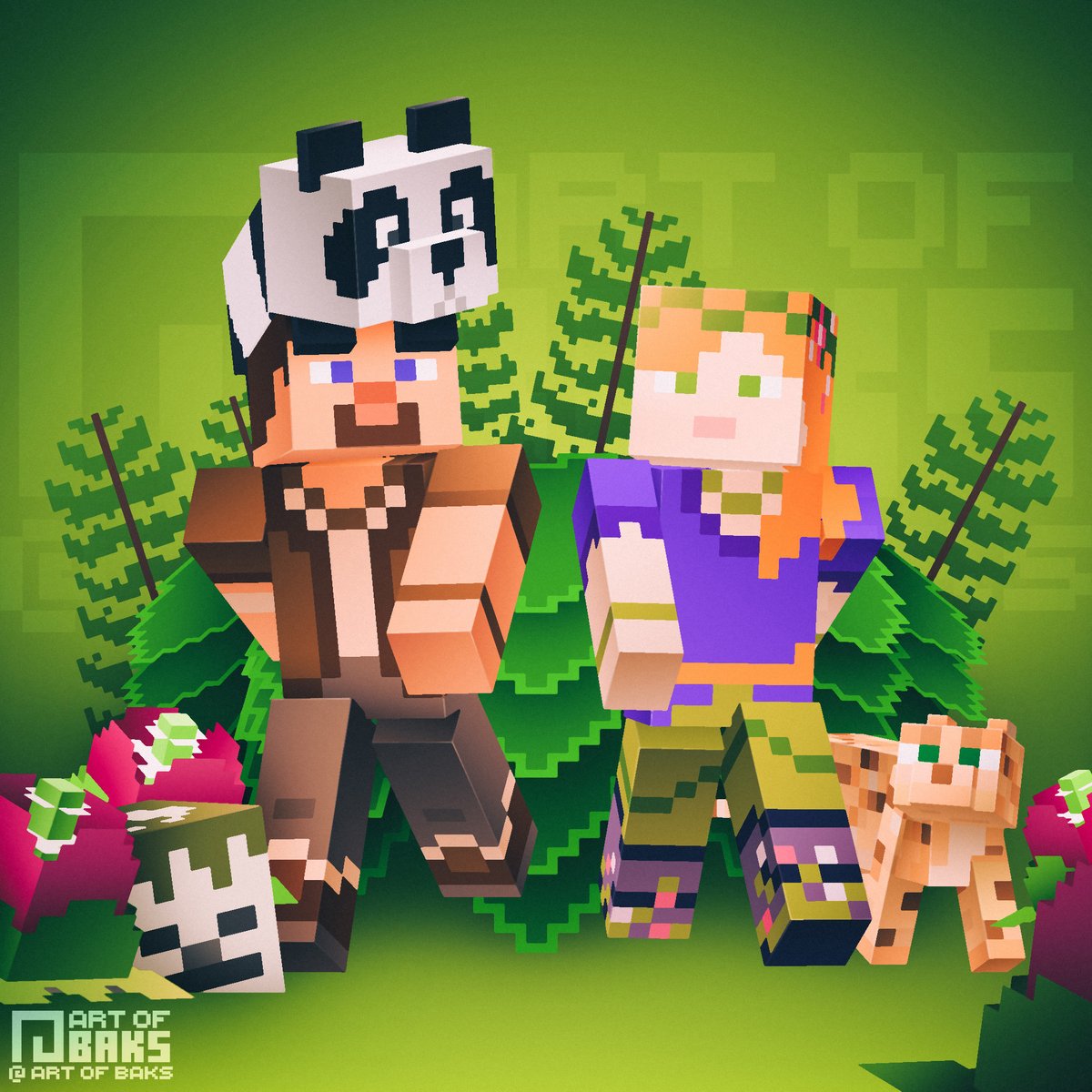 Jungle skins✨
#minecraft #render