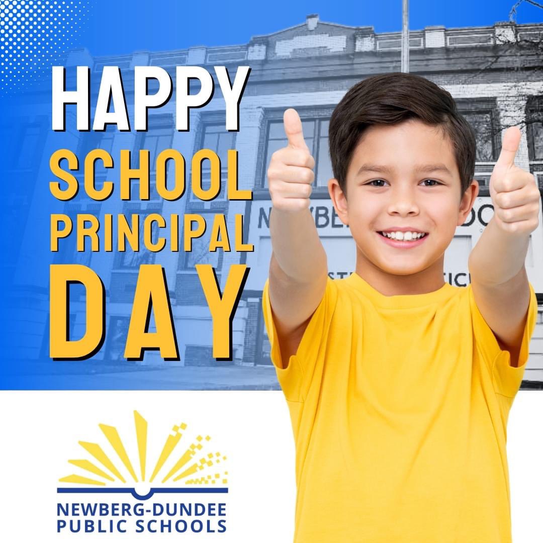 Happy School Principal Day to all of our wonderful principals.

We appreciate all of the time, heart, energy, and passion you put into our schools and students. 

Thank you for everything you do! #SchoolPrincipalDay