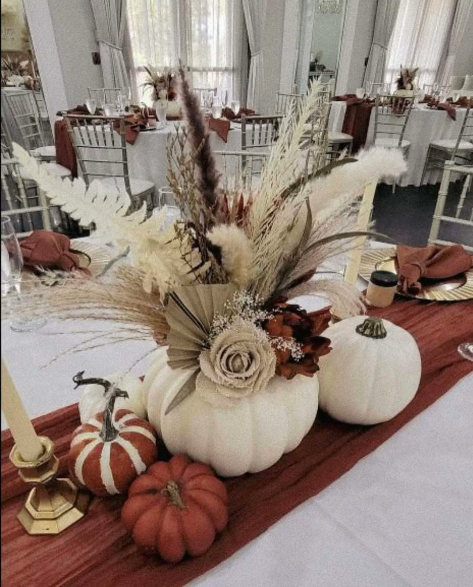 catchmyparty's tweet photo. Take a look at this cute pumpkin-themed baby shower! The pumpkin centerpieces are wonderful! https://t.co/9CQsxUfGUm #catchmyparty #partyideas #pumpkins #pumpkinbabyshower #fallbabyshower #babyshower #rusticbabyshower https://t.co/Ye4ukNDJBb