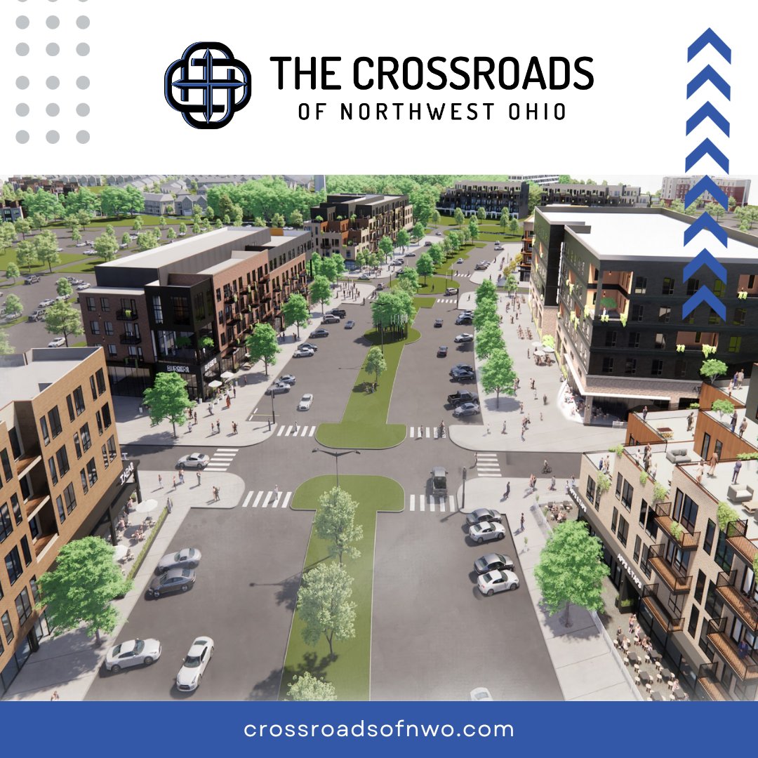 CrossroadsNWO's tweet photo. Imagine walking to your favorite restaurant, shop, or fitness studio - that's the lifestyle you'll experience at The Crossroads of Northwest Ohio.
What is at the top of your wishlist for the Crossroads community?
#NWOhio #CrossroadsNWOhio #VisionForOhio #ohiorealestate https://t.co/fySrJIjoK8
