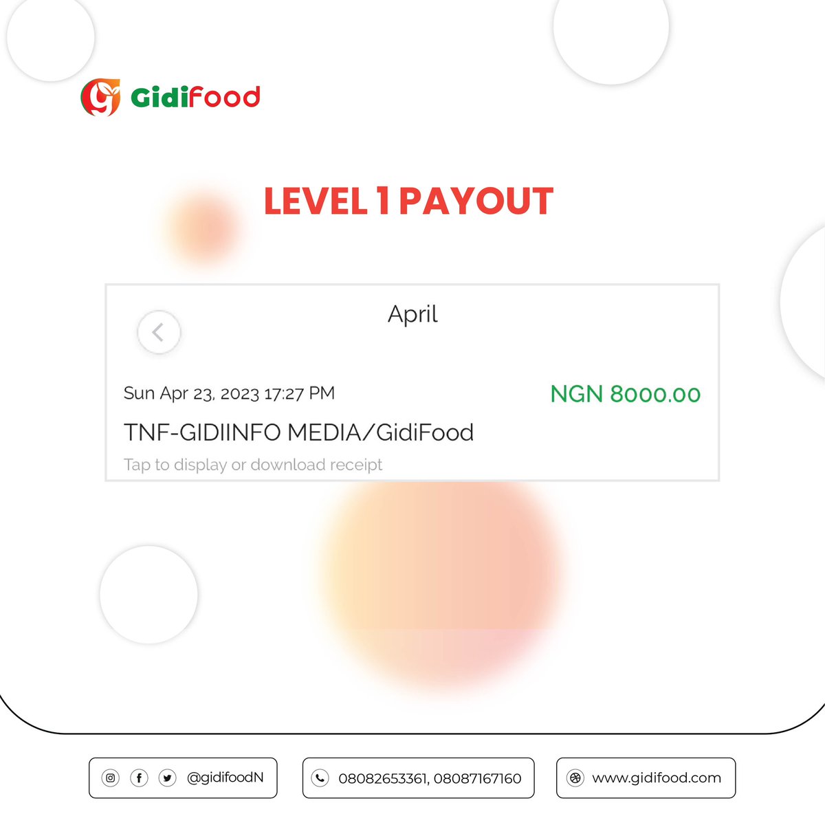 GidiFoodN's tweet photo. Still Doubting?  With GidiFood your Rewards can be Monetized. 

More payout Loading…. Don’t miss this opportunity. 

#Gidi #Food #GidiFood #rewards #may #workersday #opportunity #opportunities #money #monday #international #internationalworkersday #network #networking #Marketing https://t.co/Zppa1LuL5f