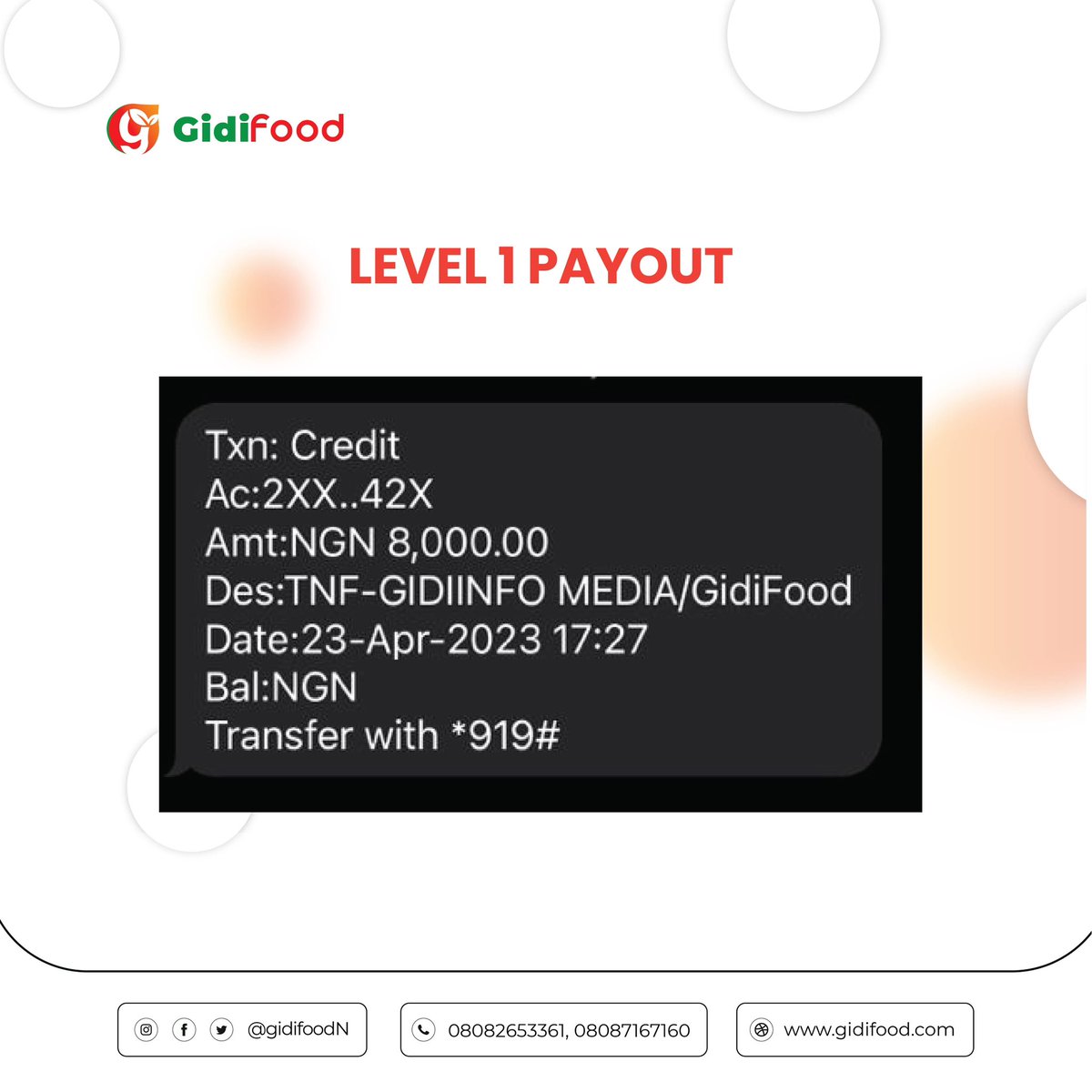 GidiFoodN's tweet photo. Still Doubting?  With GidiFood your Rewards can be Monetized. 

More payout Loading…. Don’t miss this opportunity. 

#Gidi #Food #GidiFood #rewards #may #workersday #opportunity #opportunities #money #monday #international #internationalworkersday #network #networking #Marketing https://t.co/Zppa1LuL5f