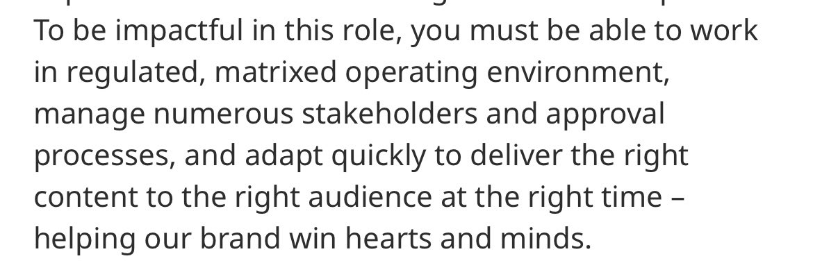 my main hurdle in a job search is that i don’t know what shit like this means