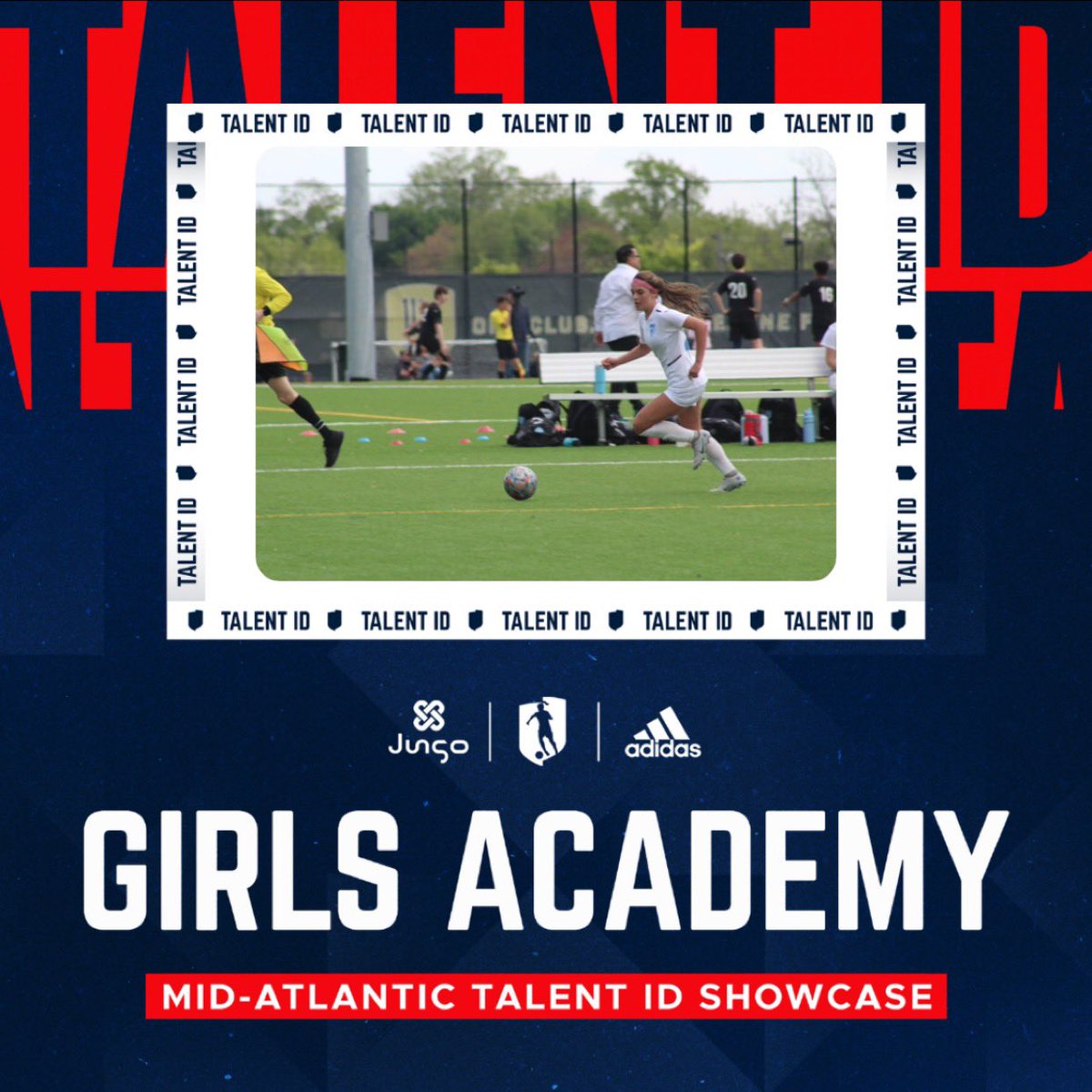 I can't wait to play with my teamates and other talented players at the Mid-Atlantic #GATalentID i'm so exited for this opportunity and can't wait!! @GAcademyLeague @bobbypup @tt7 @TSJ_FCVirginia