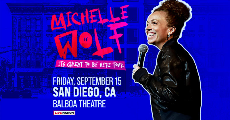 JUST ANNOUNCED: the very funny @michelleisawolf brings her It’s Great to Be Here Live Comedy Tour to Balboa Theatre on September 15! Tickets on sale Friday at 10AM. For more info, head to: bit.ly/3Lp8bmk